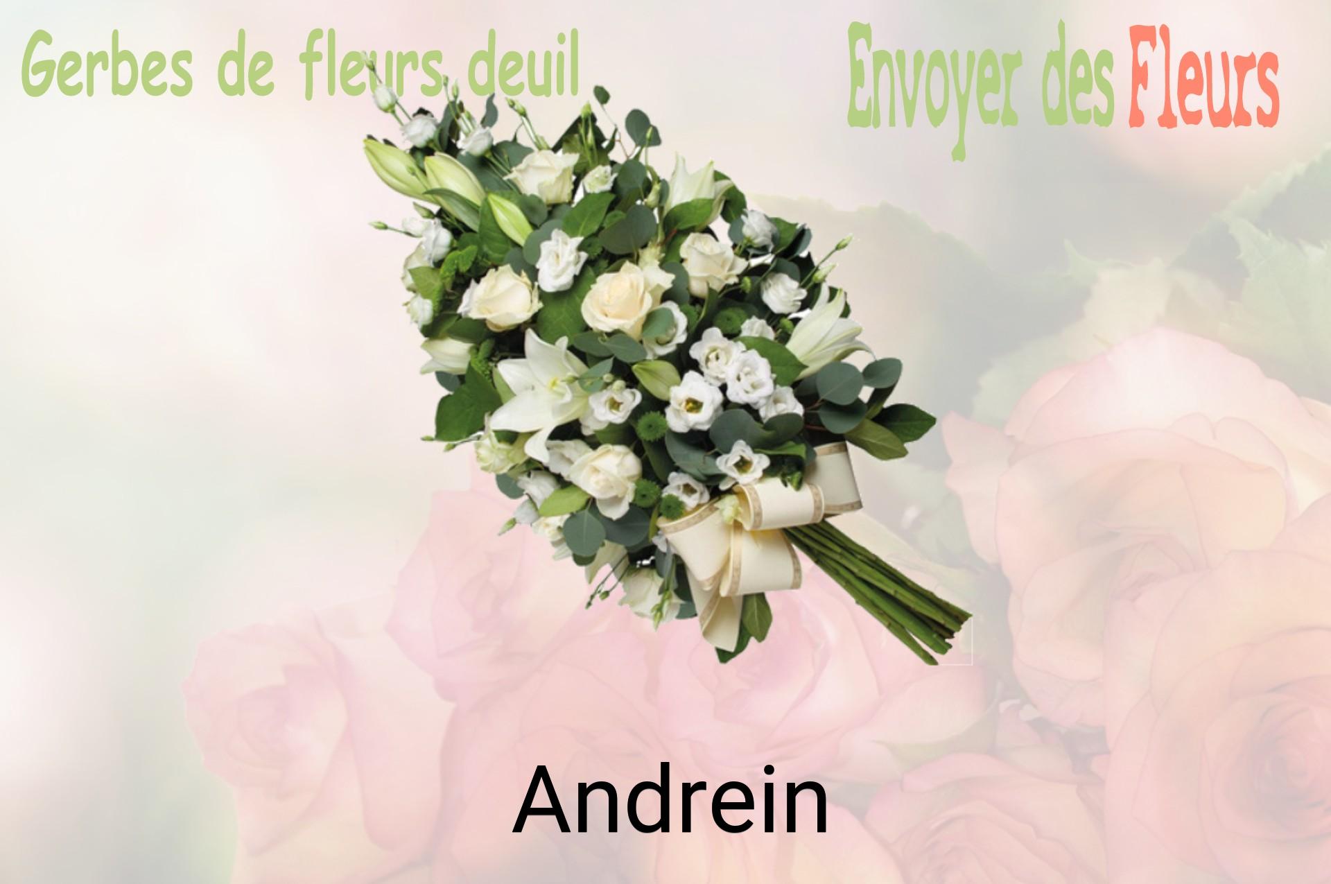 Gerbe de fleurs de deuil livrée à Andrein